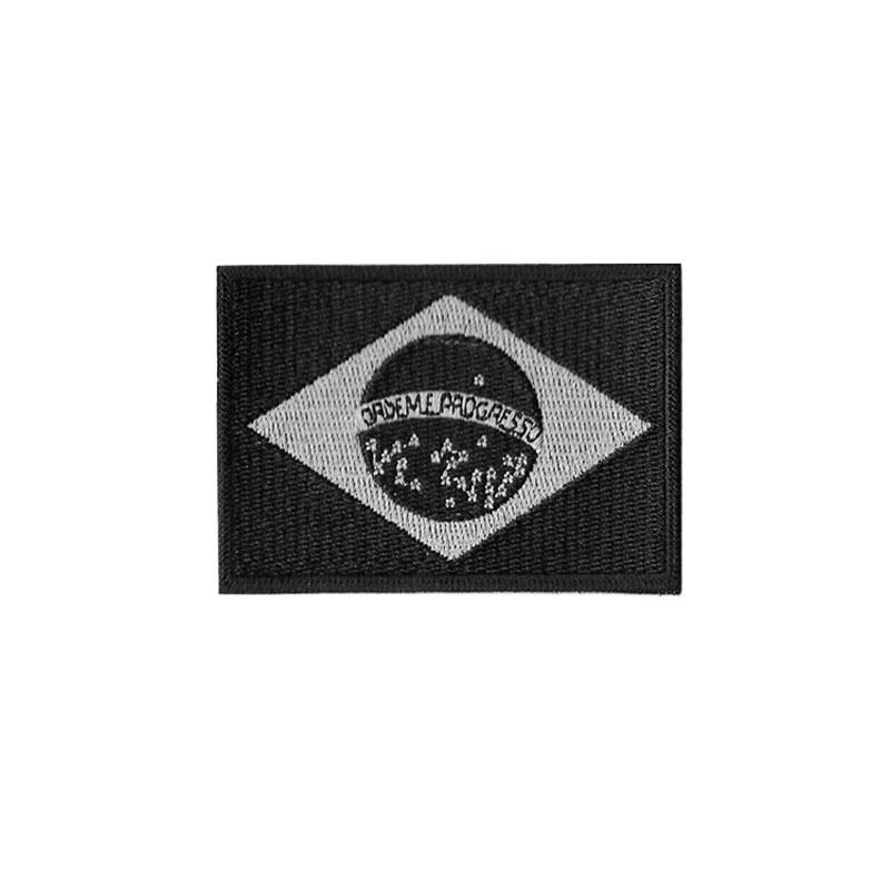 BREVE BORDADO BANDEIRA DO BRASIL NEGATIVA